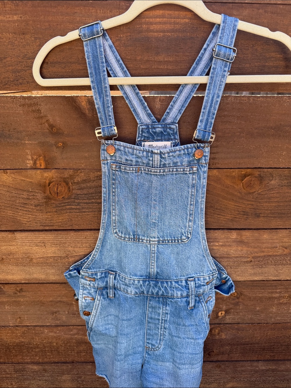 Madewell Kids Light Wash Denim Overalls